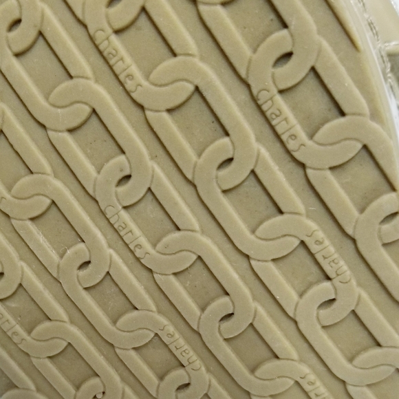 Charles David Strappy Leather Cork Wedges in Nude 9.5M - Picture 9 of 12